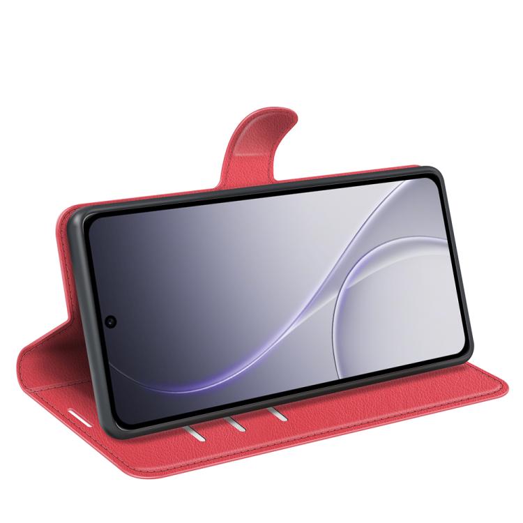 For OPPO Reno15 Pro Max Global Litchi Texture Horizontal Flip Leather Phone Case with Holder