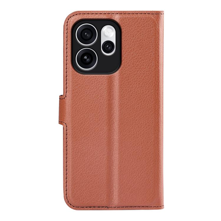 For OPPO Reno15 Pro Max Global Litchi Texture Horizontal Flip Leather Phone Case with Holder