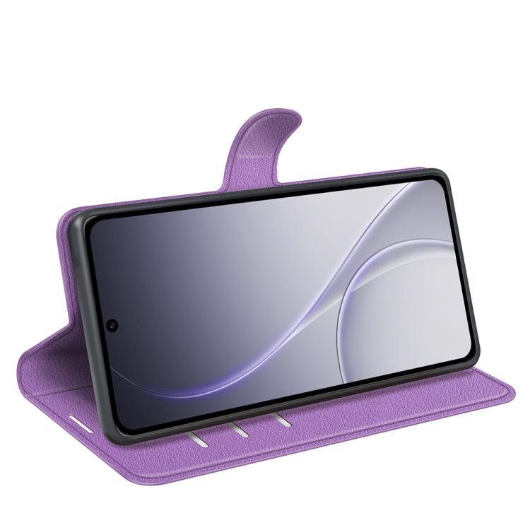 For OPPO Reno15 Pro Max Global Litchi Texture Horizontal Flip Leather Phone Case with Holder