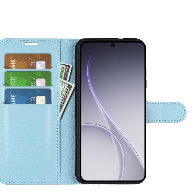 For OPPO Reno15 Pro Max Global Litchi Texture Horizontal Flip Leather Phone Case with Holder