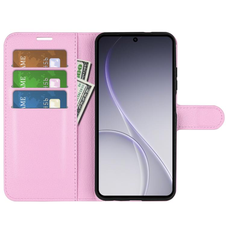For OPPO Reno15 Pro Max Global Litchi Texture Horizontal Flip Leather Phone Case with Holder
