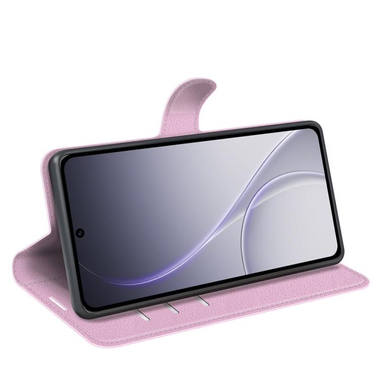 For OPPO Reno15 Pro Max Global Litchi Texture Horizontal Flip Leather Phone Case with Holder