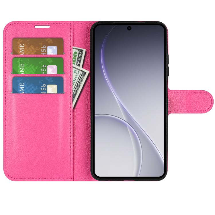 For OPPO Reno15 Pro Max Global Litchi Texture Horizontal Flip Leather Phone Case with Holder