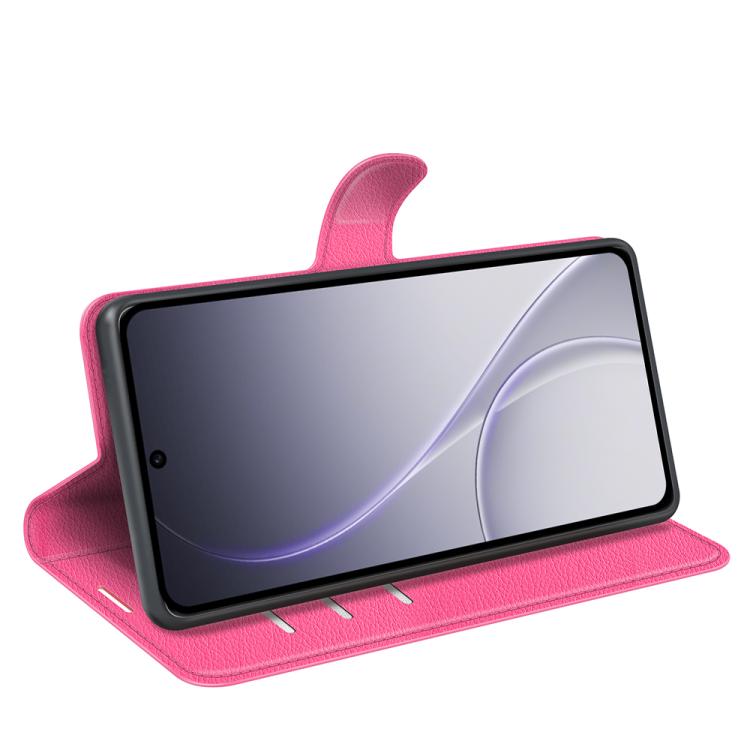 For OPPO Reno15 Pro Max Global Litchi Texture Horizontal Flip Leather Phone Case with Holder