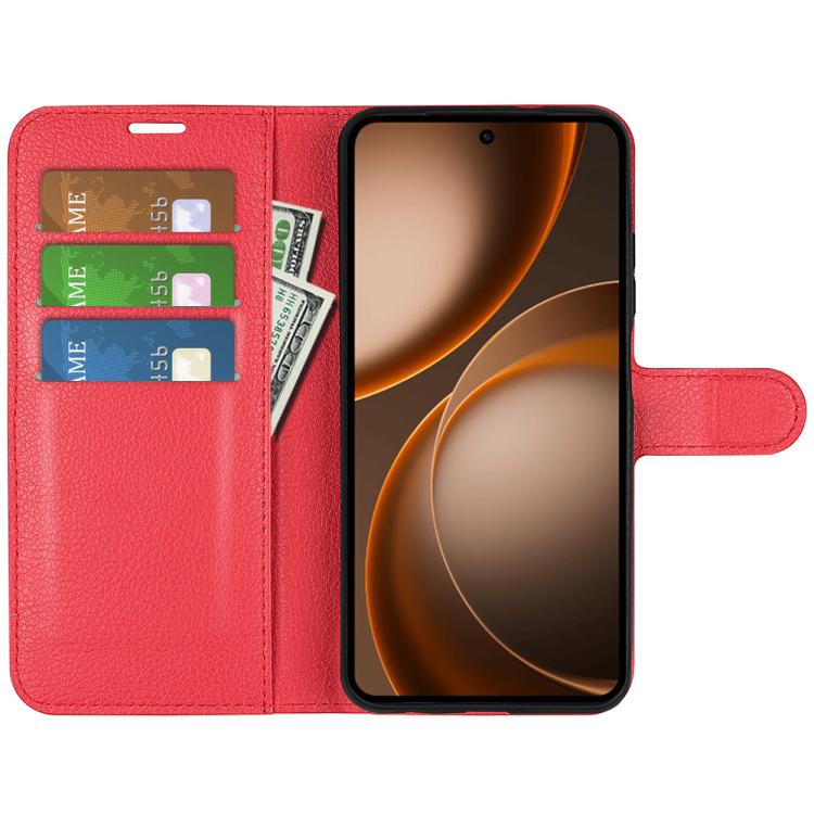 For OPPO Find X9 Ultra Litchi Texture Horizontal Flip Leather Phone Case with Holder