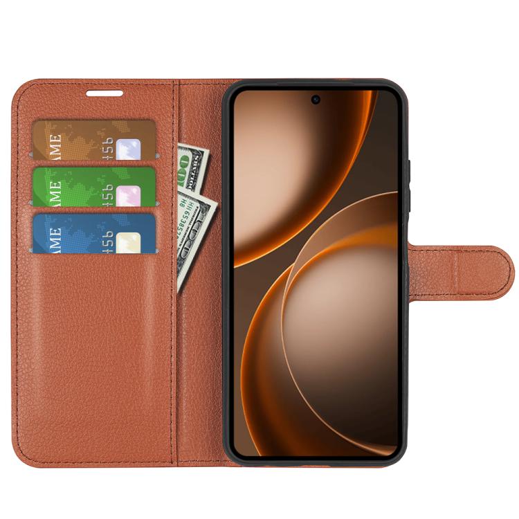For OPPO Find X9 Ultra Litchi Texture Horizontal Flip Leather Phone Case with Holder