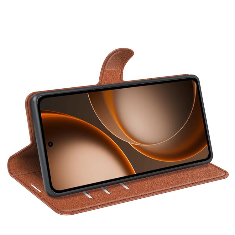 For OPPO Find X9 Ultra Litchi Texture Horizontal Flip Leather Phone Case with Holder