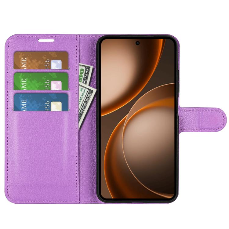 For OPPO Find X9 Ultra Litchi Texture Horizontal Flip Leather Phone Case with Holder