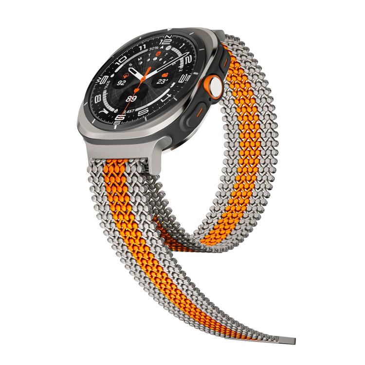 For Samsung Galaxy Watch Ultra / Ultra 2025 Breathable Stainless Steel Magnetic Watch Band