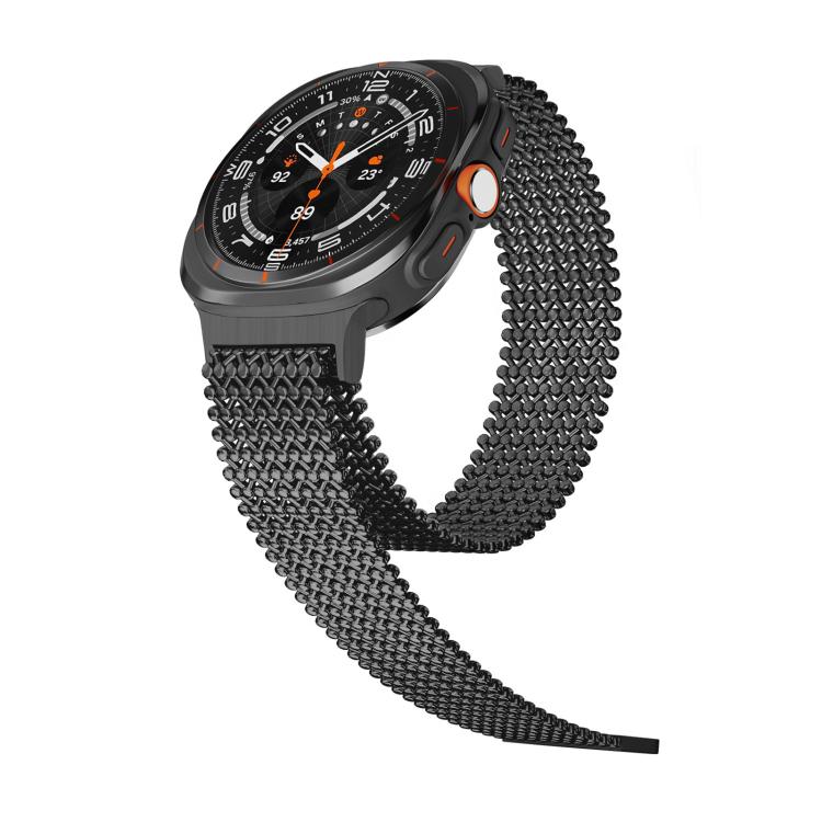 For Samsung Galaxy Watch8 / Watch8 Calssic Breathable Stainless Steel Magnetic Watch Band