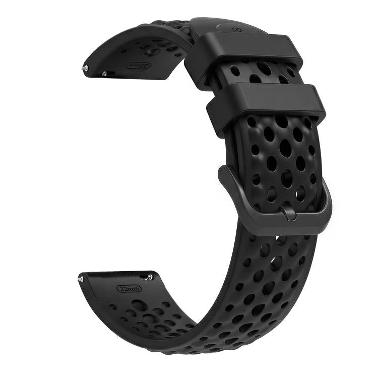 For Amazfit Active Max Breathable Perforated Sport Silicone Watch Band