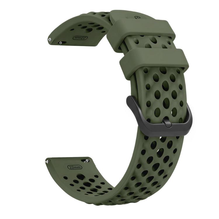 For Amazfit Active Max Breathable Perforated Sport Silicone Watch Band