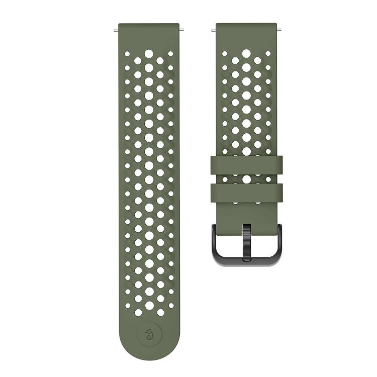 For Amazfit Active Max Breathable Perforated Sport Silicone Watch Band