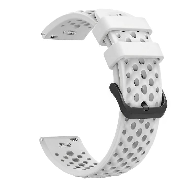 For Amazfit Active Max Breathable Perforated Sport Silicone Watch Band
