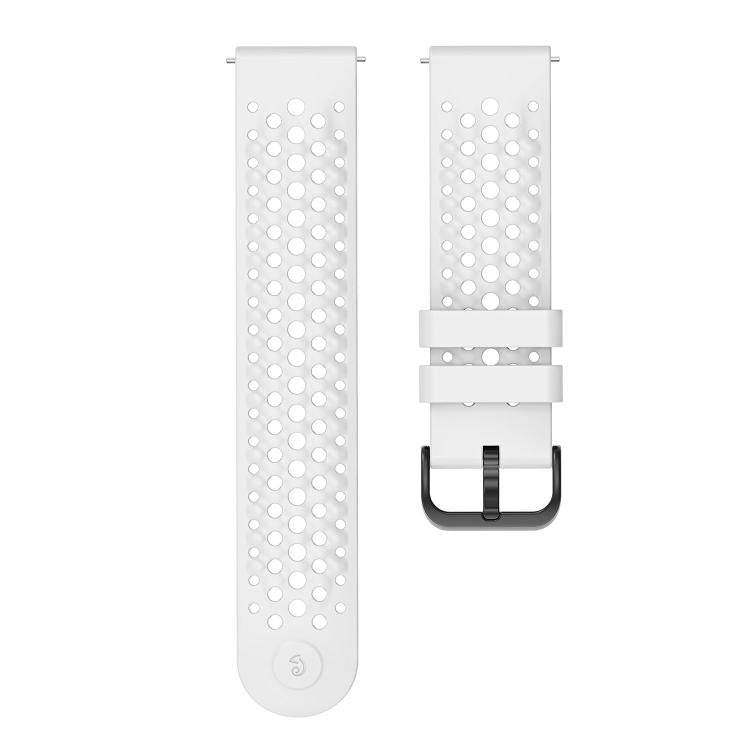 For Amazfit Active Max Breathable Perforated Sport Silicone Watch Band