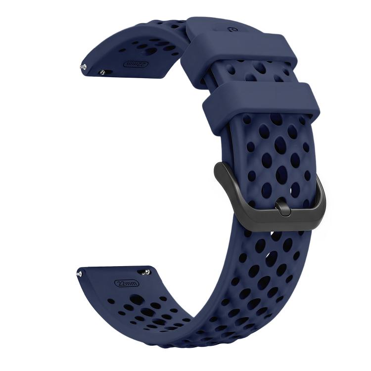 For Amazfit Active Max Breathable Perforated Sport Silicone Watch Band