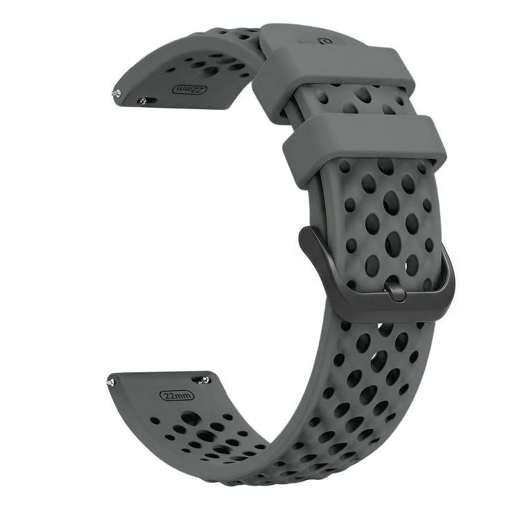 For Amazfit Active Max Breathable Perforated Sport Silicone Watch Band