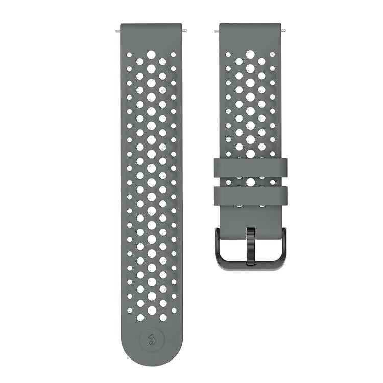 For Amazfit Active Max Breathable Perforated Sport Silicone Watch Band
