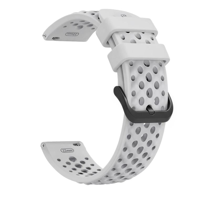 For Amazfit Active Max Breathable Perforated Sport Silicone Watch Band