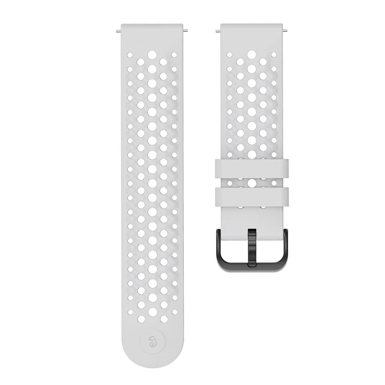 For Amazfit Active Max Breathable Perforated Sport Silicone Watch Band