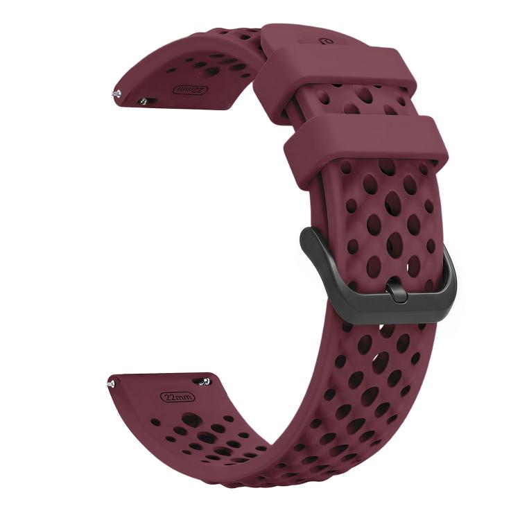 For Amazfit Active Max Breathable Perforated Sport Silicone Watch Band