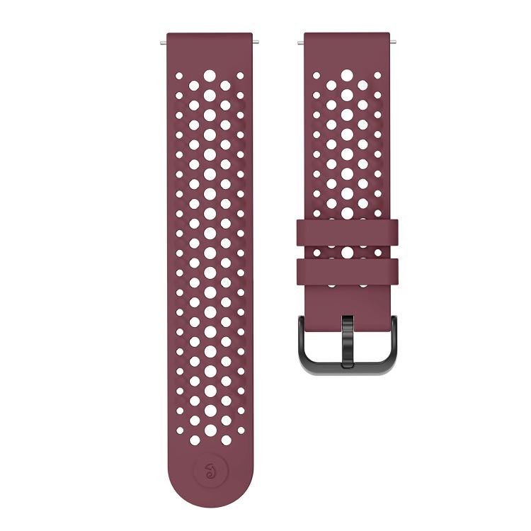 For Amazfit Active Max Breathable Perforated Sport Silicone Watch Band
