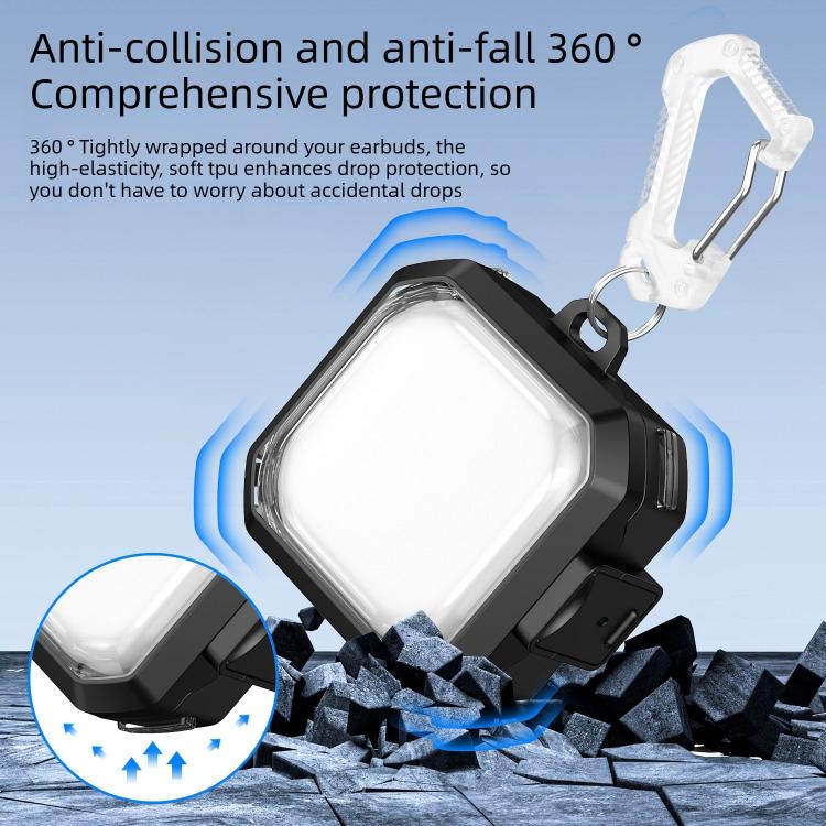 For Samsung Galaxy Buds 4 / 4 Pro  Armour Style Buckle Full Coverage Shockproof Transparent Earphone Case