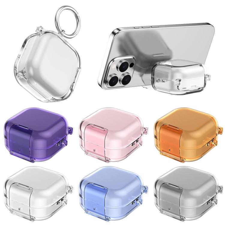 For Samsung Galaxy Buds 4 / 4 Pro  Invisible Bracket Transparent Earphone Protective Case
