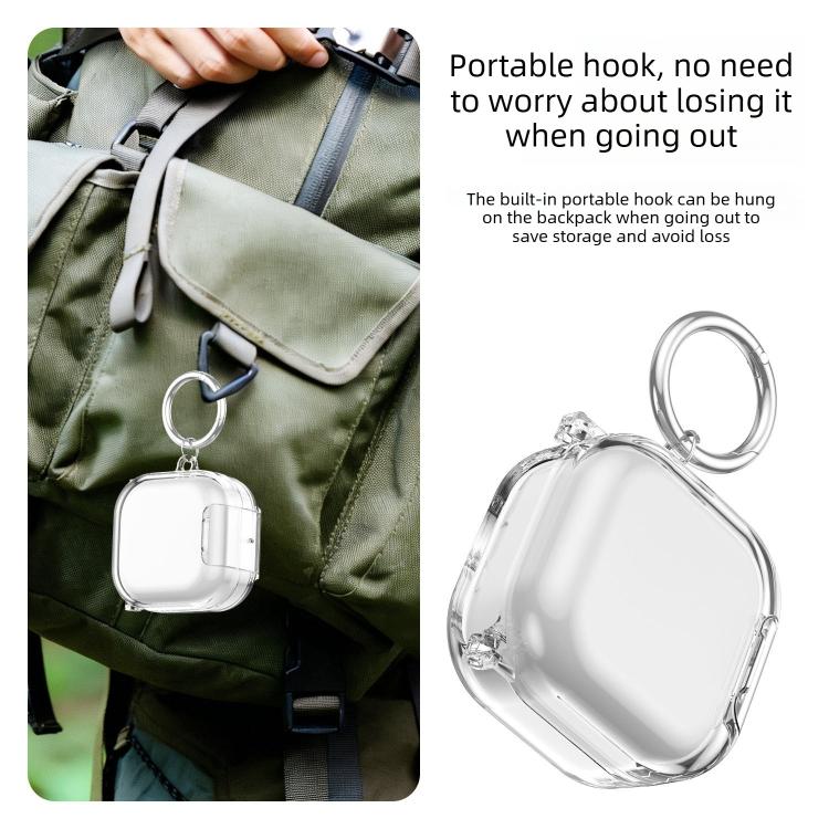 For Samsung Galaxy Buds 4 / 4 Pro  Invisible Bracket Transparent Earphone Protective Case