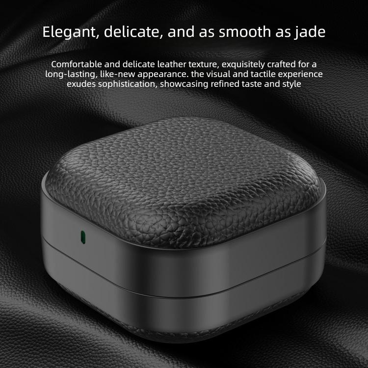 For Samsung Galaxy Buds 4 / 4 Pro  Lychee Texture Full-Coverage Shockproof TPU Earbud Case