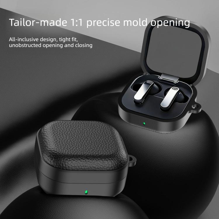 For Samsung Galaxy Buds 4 / 4 Pro  Lychee Texture Full-Coverage Shockproof TPU Earbud Case