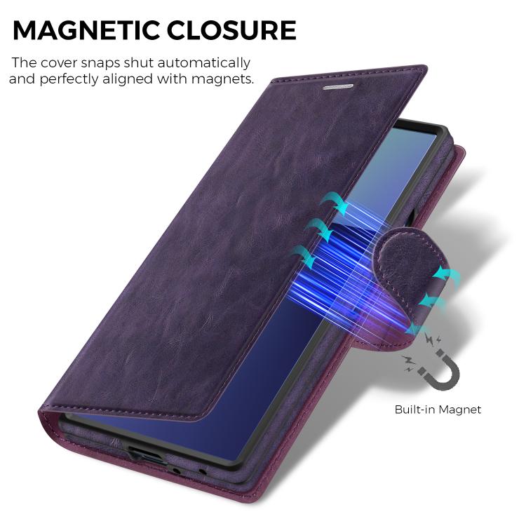 For Samsung Galaxy Z Fold7 5G Lingdun Detachable Magnetic Foldable Vegan Leather Phone Case