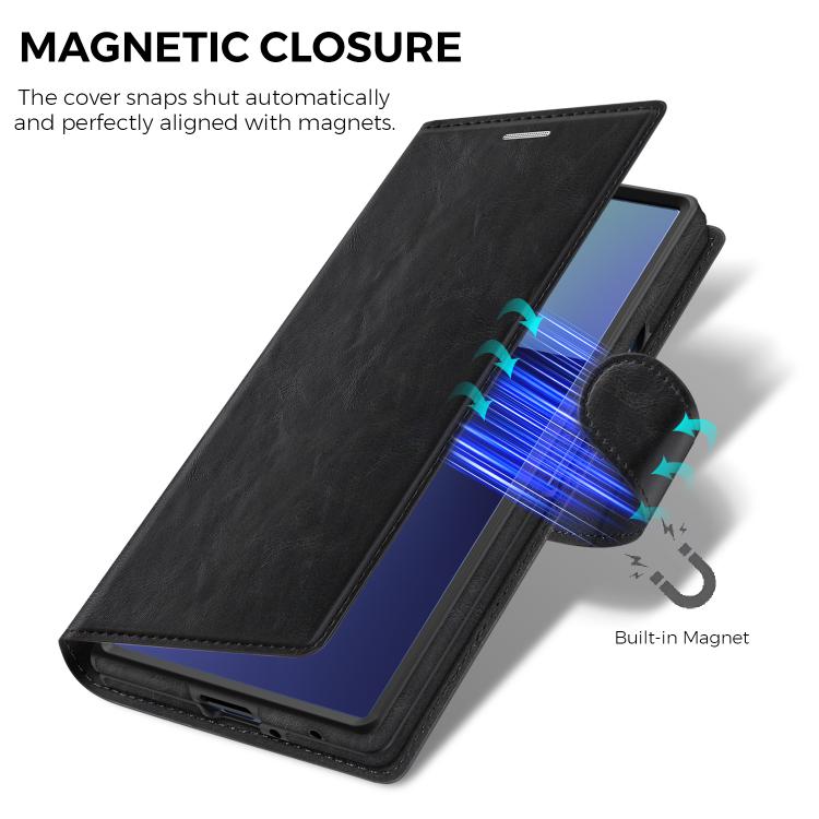 For Samsung Galaxy Z Fold7 5G Lingdun Detachable Magnetic Foldable Vegan Leather Phone Case