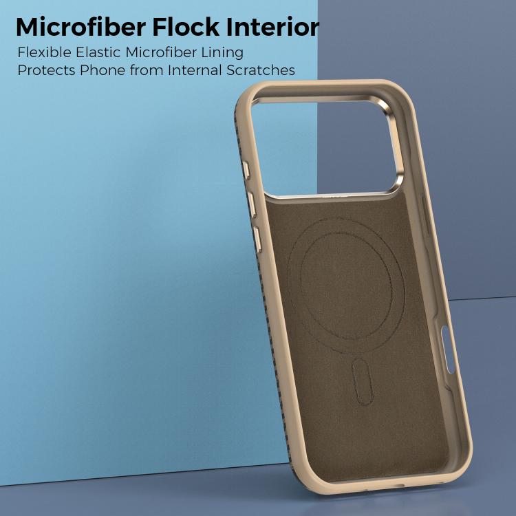 For iPhone 17 Pro Max Mocome Kevlar Carbon Fiber Texture Magnetic Shockproof Phone Case