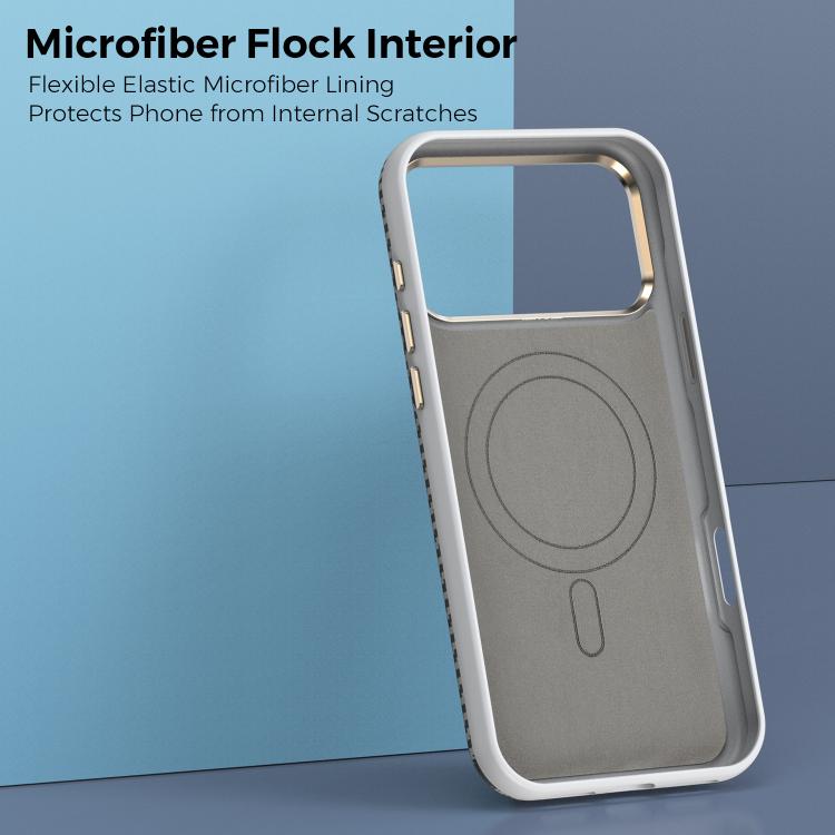 For iPhone 17 Pro Max Mocome Kevlar Carbon Fiber Texture Magnetic Shockproof Phone Case