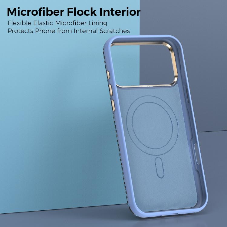 For iPhone 17 Pro Max Mocome Kevlar Carbon Fiber Texture Magnetic Shockproof Phone Case