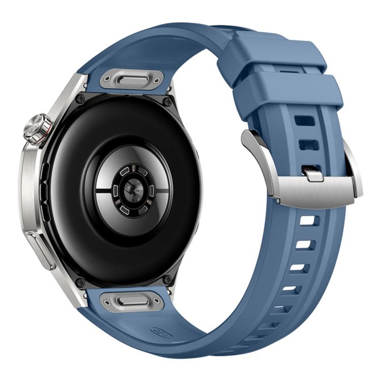 22mm Press Button Type Quick Release Solid Color Fluoroelastomer Watch Band