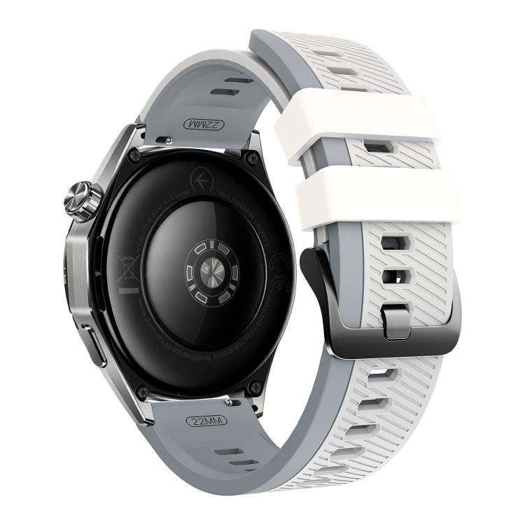 22mm Phantom Sky Shadow Pin Buckle Two Color Silicone Watch Band
