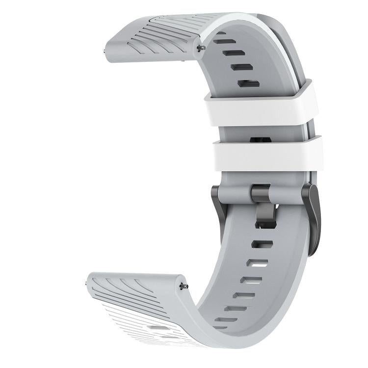 22mm Phantom Sky Shadow Pin Buckle Two Color Silicone Watch Band