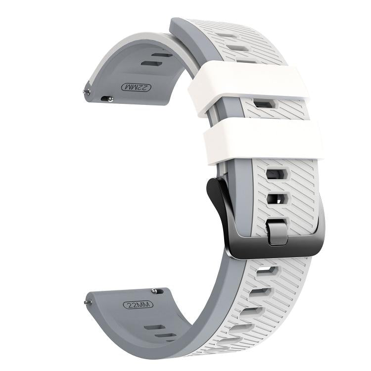 22mm Phantom Sky Shadow Pin Buckle Two Color Silicone Watch Band