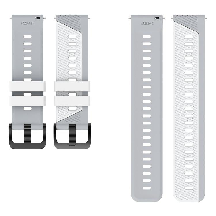 22mm Phantom Sky Shadow Pin Buckle Two Color Silicone Watch Band