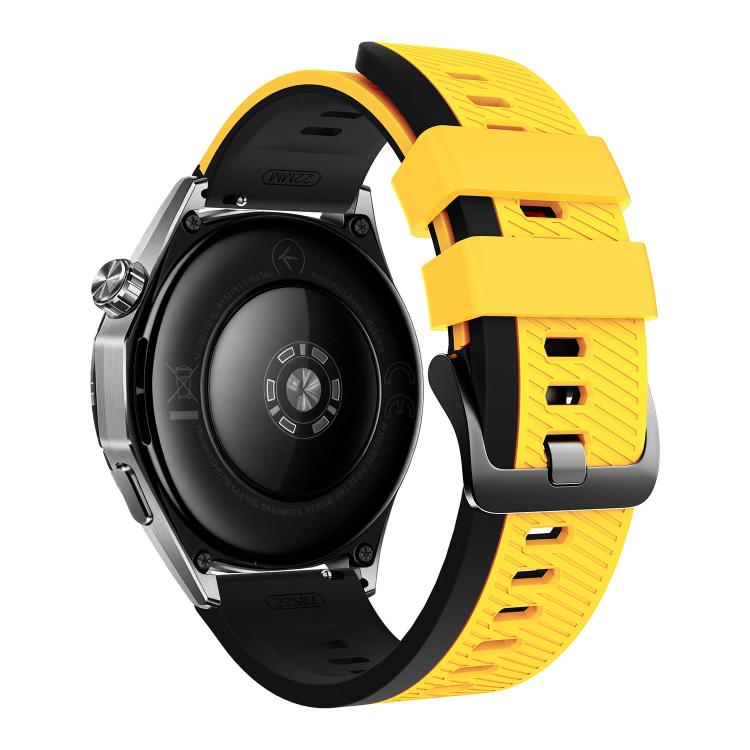 22mm Phantom Sky Shadow Pin Buckle Two Color Silicone Watch Band