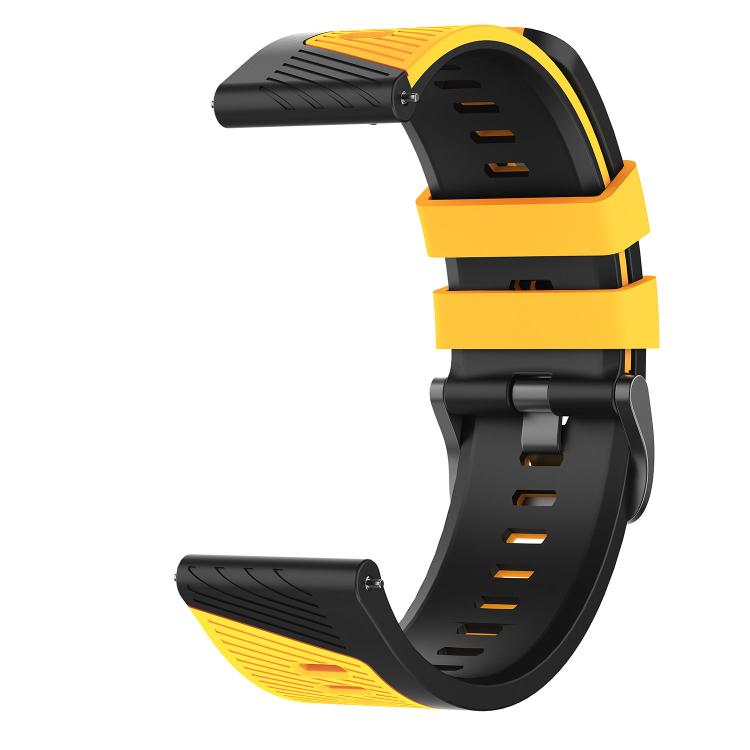 22mm Phantom Sky Shadow Pin Buckle Two Color Silicone Watch Band