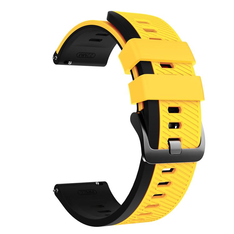 22mm Phantom Sky Shadow Pin Buckle Two Color Silicone Watch Band