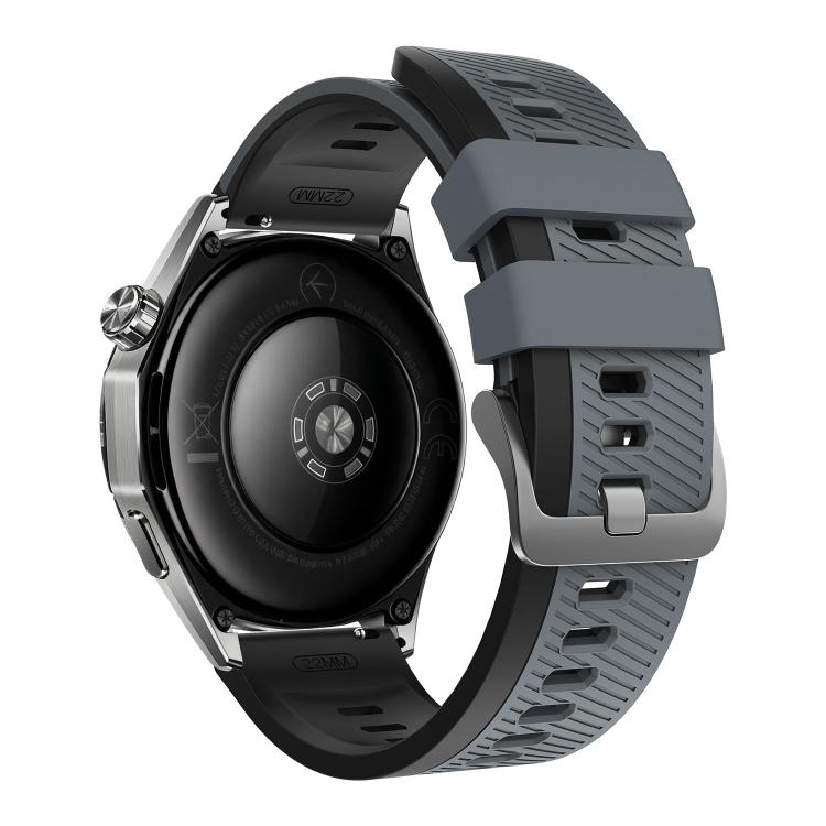 22mm Phantom Sky Shadow Pin Buckle Two Color Silicone Watch Band