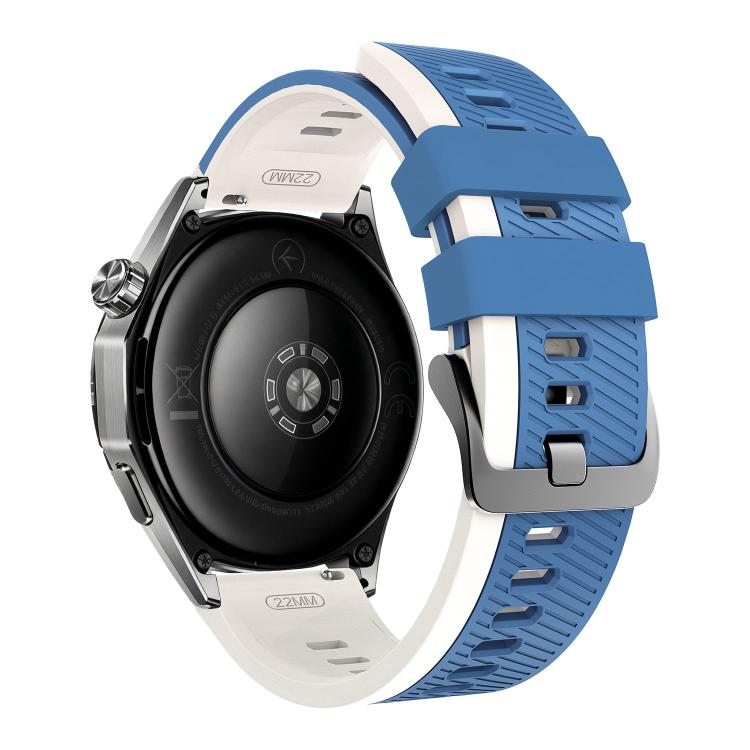 22mm Phantom Sky Shadow Pin Buckle Two Color Silicone Watch Band