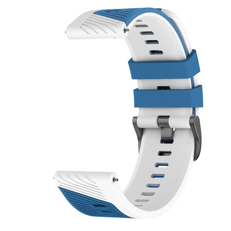 22mm Phantom Sky Shadow Pin Buckle Two Color Silicone Watch Band