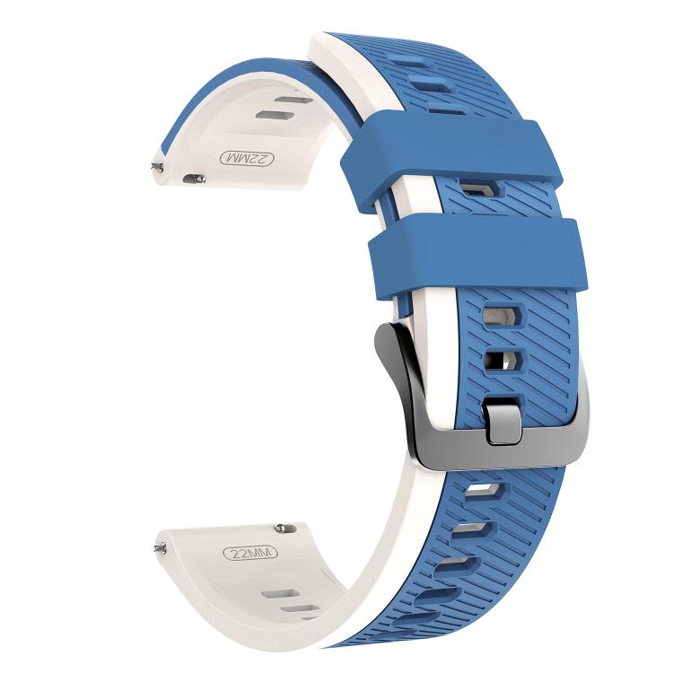 22mm Phantom Sky Shadow Pin Buckle Two Color Silicone Watch Band