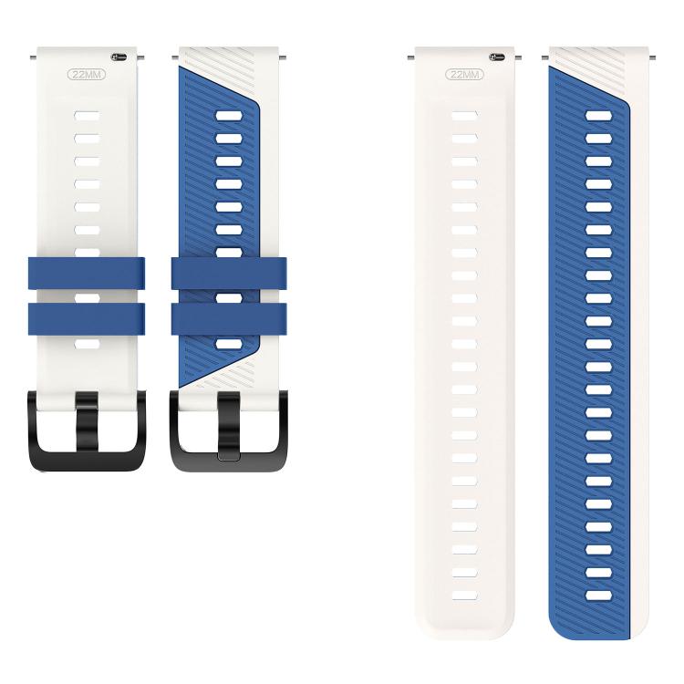 22mm Phantom Sky Shadow Pin Buckle Two Color Silicone Watch Band