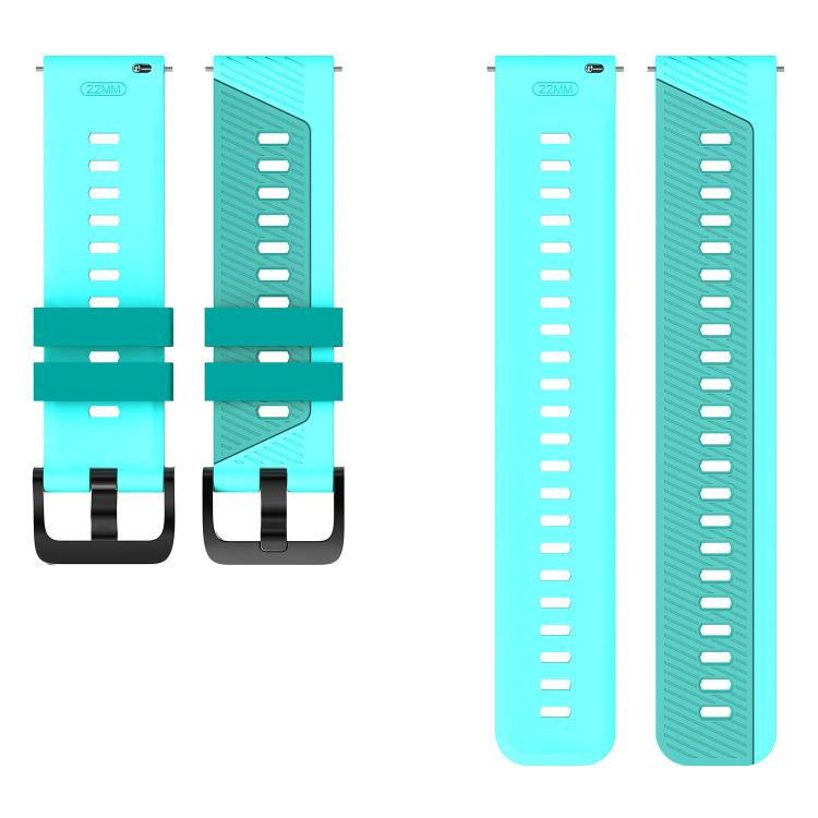 22mm Phantom Sky Shadow Pin Buckle Two Color Silicone Watch Band